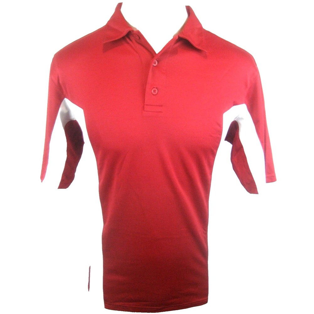 Mens Holloway Red SS Polo Golf Casual Shirt sz M